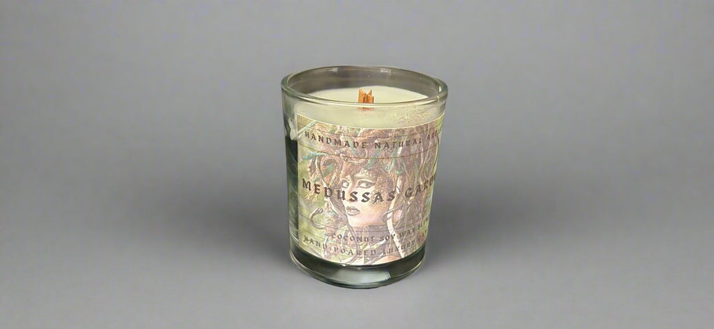 Wood Wick Candle for Men | Aromatherapy Scented Candle - Medussas Garden