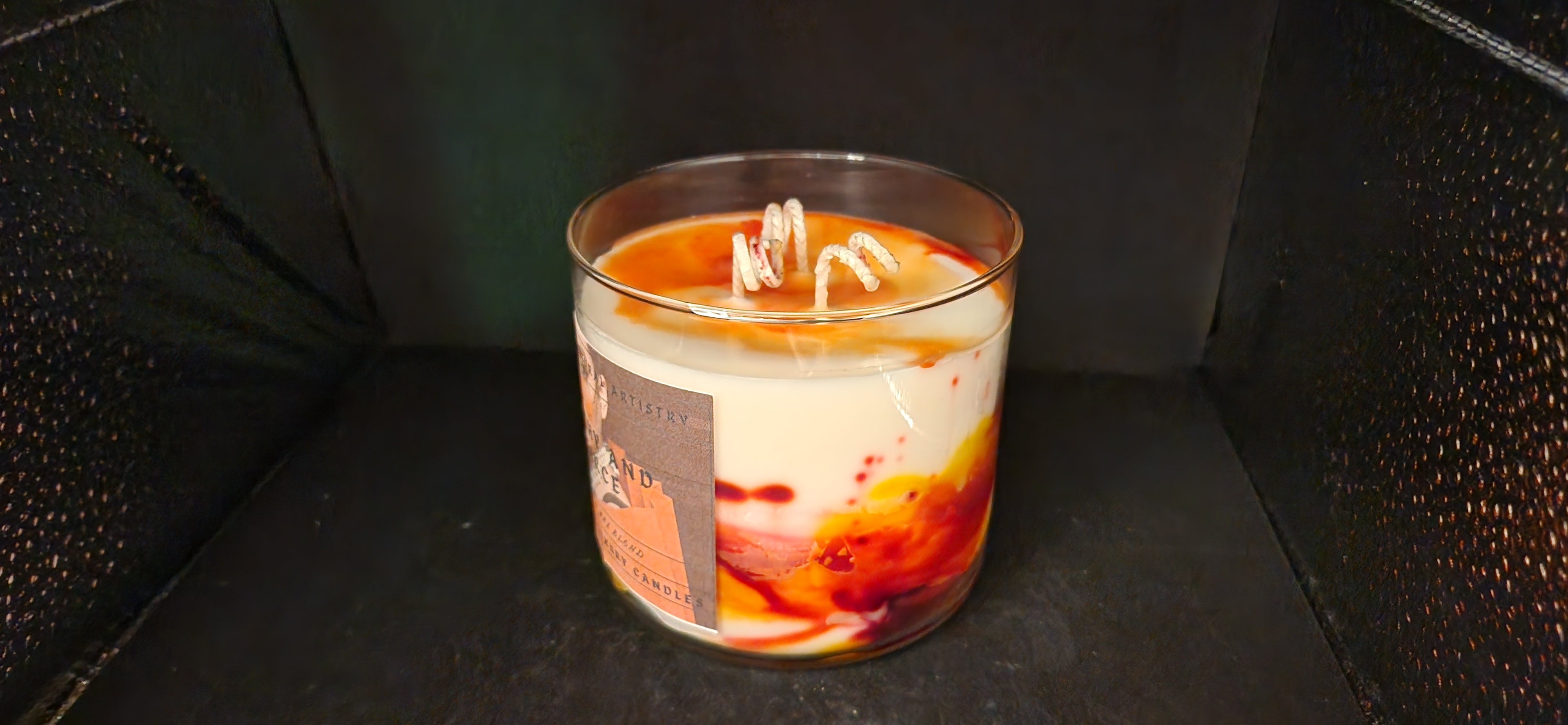 Peachy & Fierce 3-Wick Candle | 16 oz | Juicy Peach Scent | HNA Candle Boutique