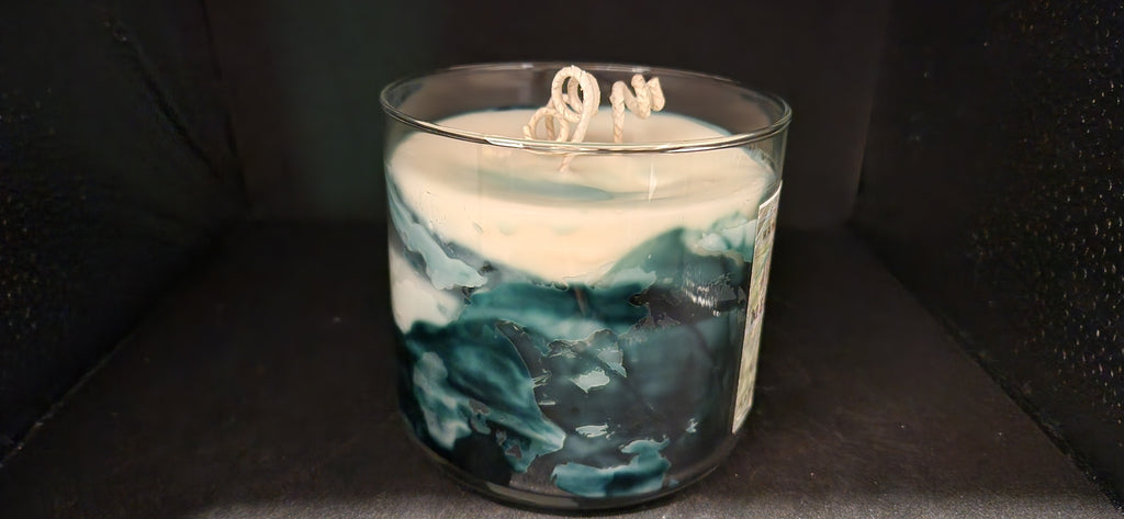 3 wick candle for him unique gift green candle wood smell candle super strong candle  Medussas garden 16 oz 3 wick candle