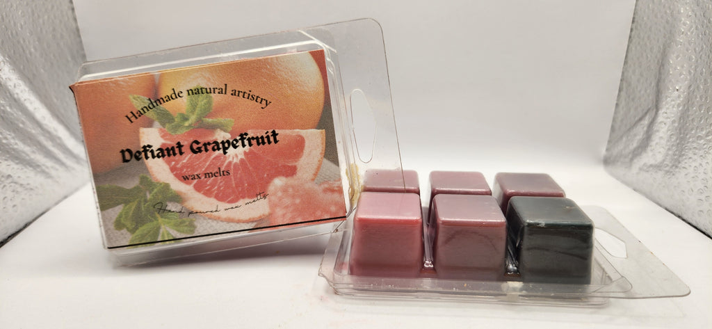 Defiant Grapefruit Wax Melt | 2.5 oz | Bright Citrus Scent | HNA Candle Boutique