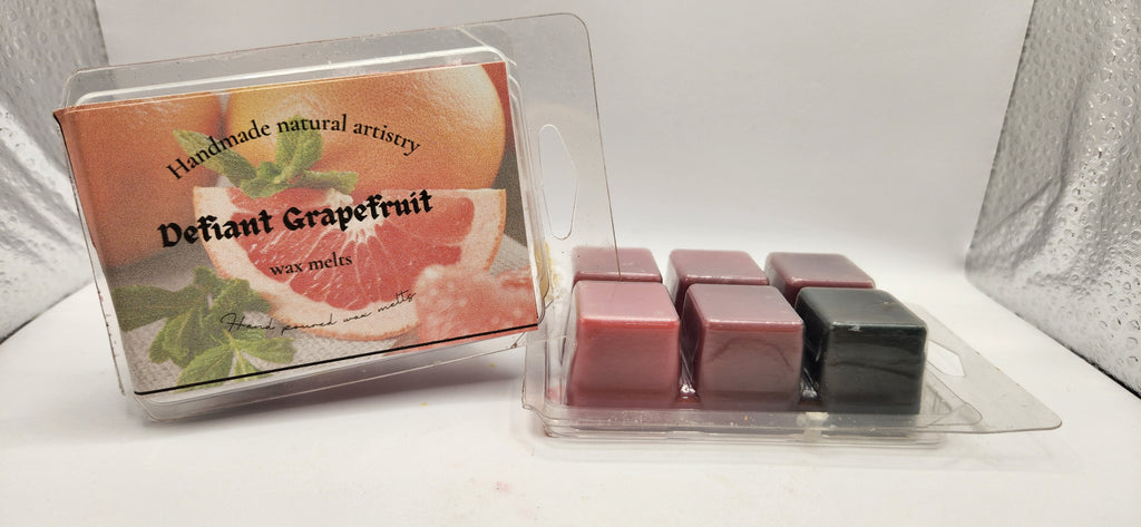 Defiant Grapefruit Wax Melt | 2.5 oz | Bright Citrus Scent | HNA Candle Boutique