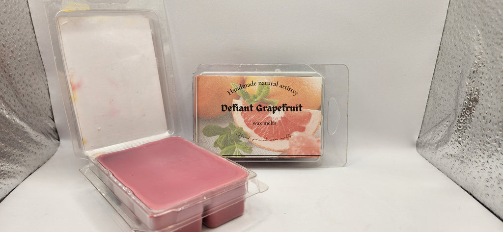Defiant Grapefruit Wax Melt | 2.5 oz | Bright Citrus Scent | HNA Candle Boutique