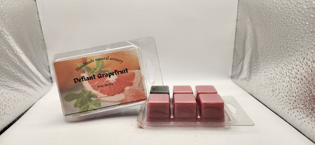 Defiant Grapefruit Wax Melt | 2.5 oz | Bright Citrus Scent | HNA Candle Boutique