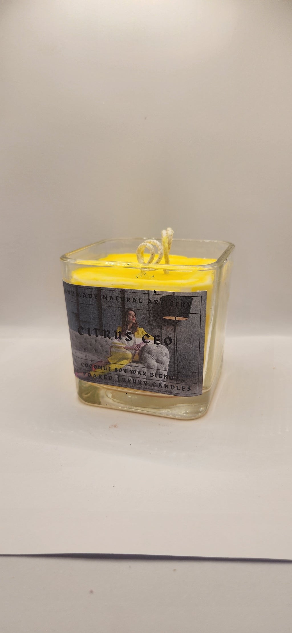 Lemongrass and Margarita Scented Citrus Candle - Perfect for Spring