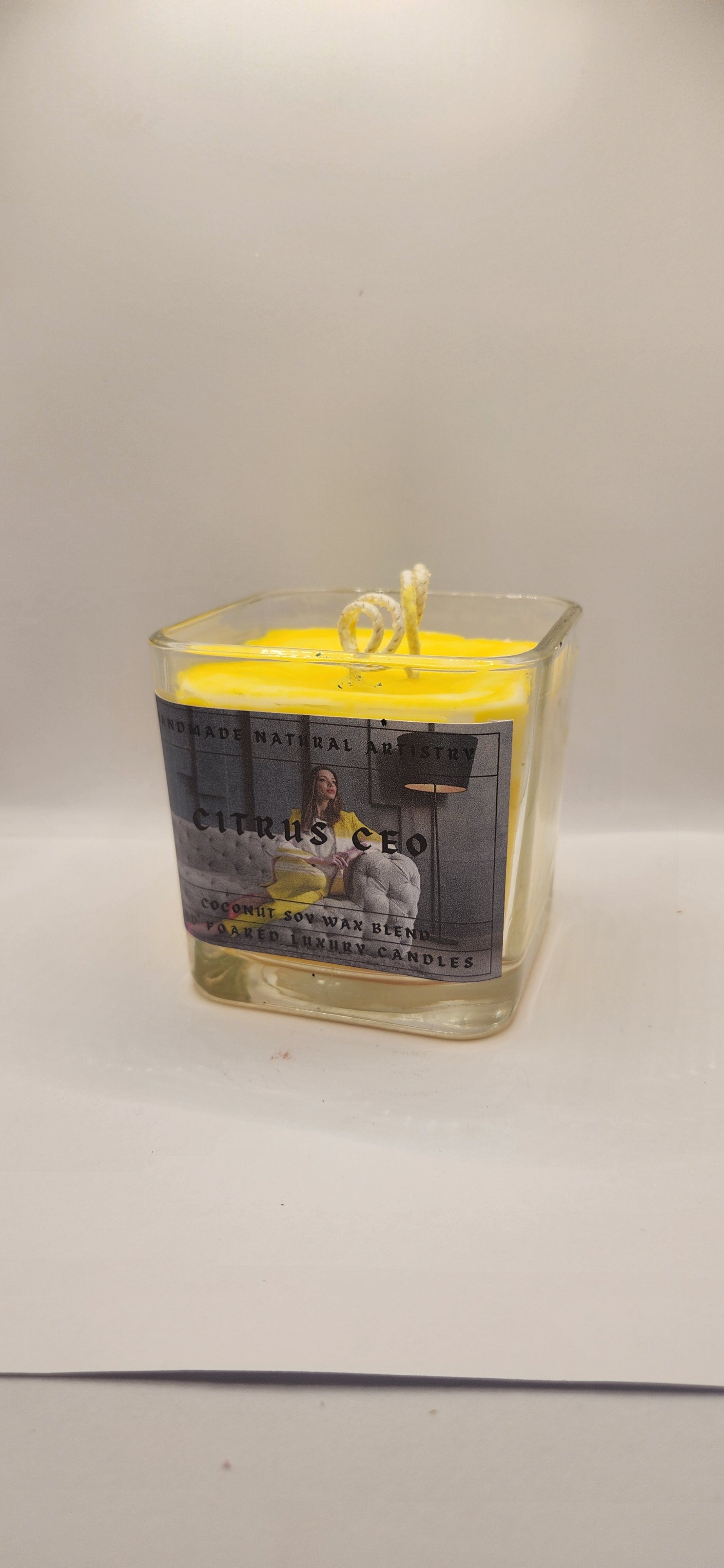 Lemongrass and Margarita Scented Citrus Candle - Perfect for Spring