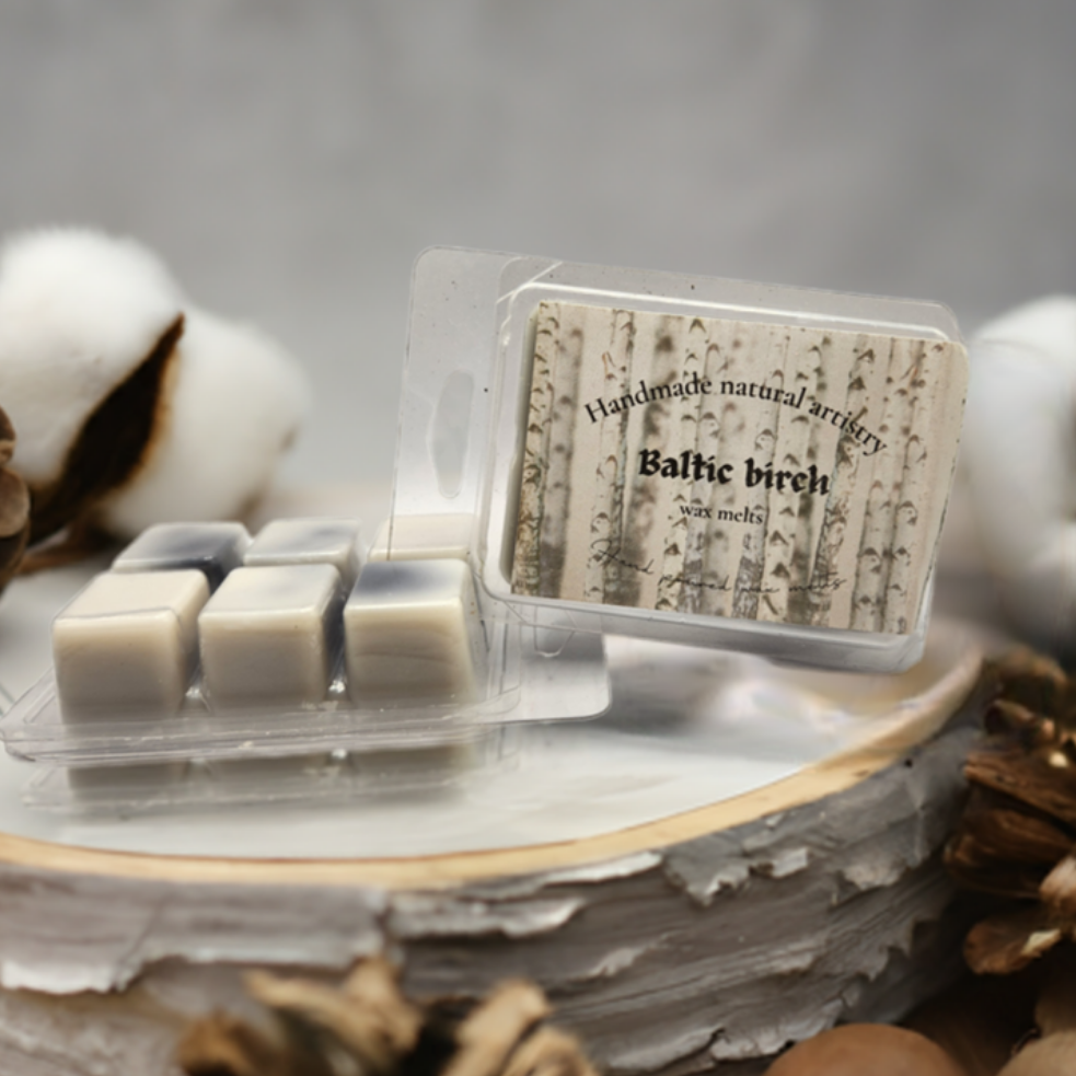 Baltic Birch Wax Melt | 2.5 oz | Earthy Birch Wood Scent | HNA Candle Boutique
