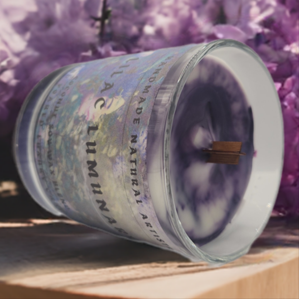lilac scented candle 6 oz Lilac Luminary Candle - Dreamy Vibe Candle