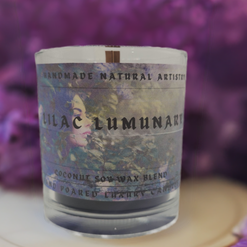 lilac scented candle 6 oz Lilac Luminary Candle - Dreamy Vibe Candle
