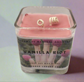 Vanilla Riot Cube Candle | 11 oz | Vanilla & Raspberry | HNA Candle Boutique