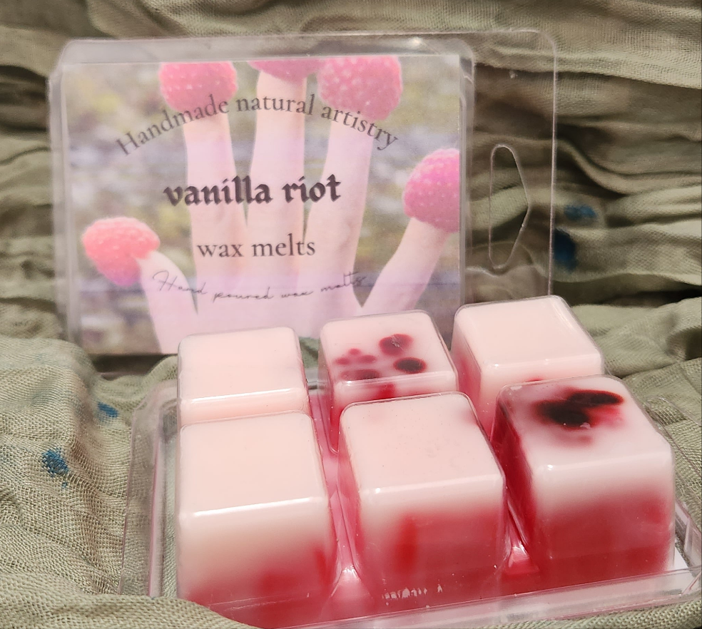 Vanilla Riot Wax Melt | Vanilla & Raspberry Fragrance | HNA Candle Boutique