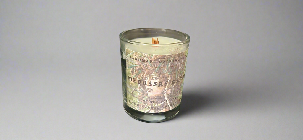 Wood Wick Candle for Men | Aromatherapy Scented Candle - Medussas Garden