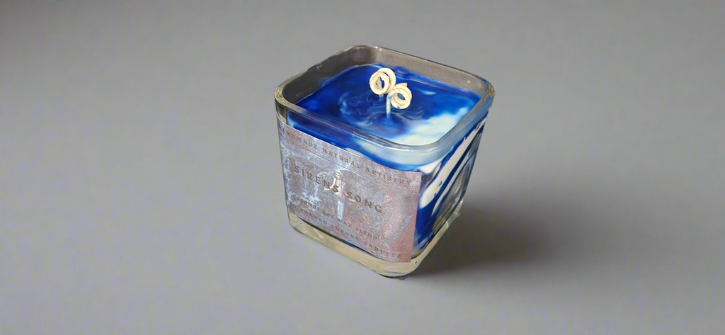 Siren's Song Cube Candle | 11 oz | Clean Aquatic Scent | HNA Candle Boutique