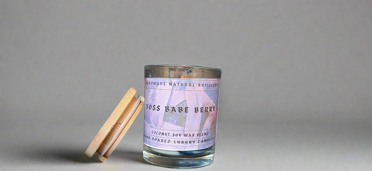 Boss Babe Berry 6 oz Craclking Wood Wick Candle