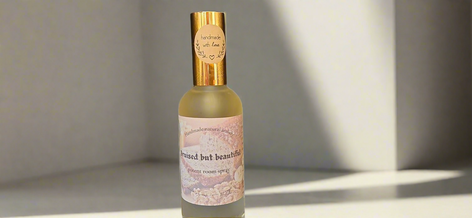Bruised but Beautiful Room Spray | 3.8 oz | Banana Nut Bread Fragrance | HNA Candle Boutique