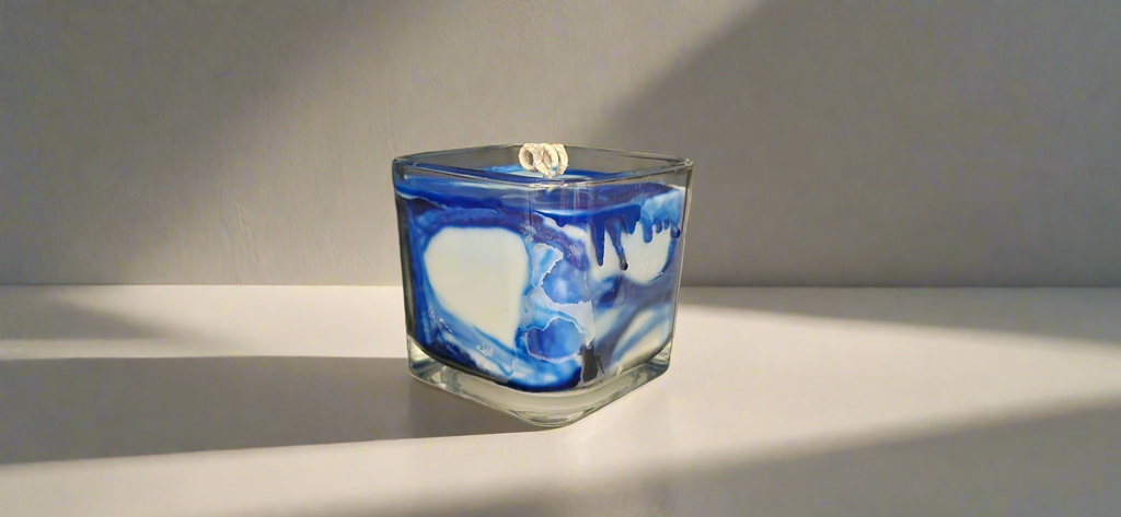 Siren's Song Cube Candle | 11 oz | Clean Aquatic Scent | HNA Candle Boutique
