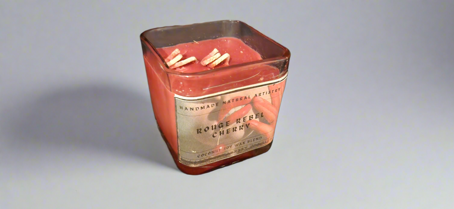Candle for girlfreind gifts candles cherry candle for her romantic vibes Rouge Reble Cherry 11 oz lux cube candle