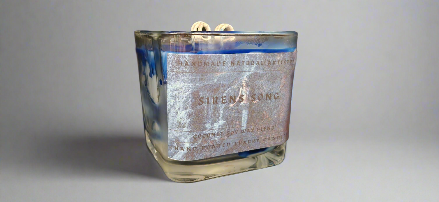 Candle super clean scent Sirens Song 11 oz Lux Cube Candle - Clean vibe