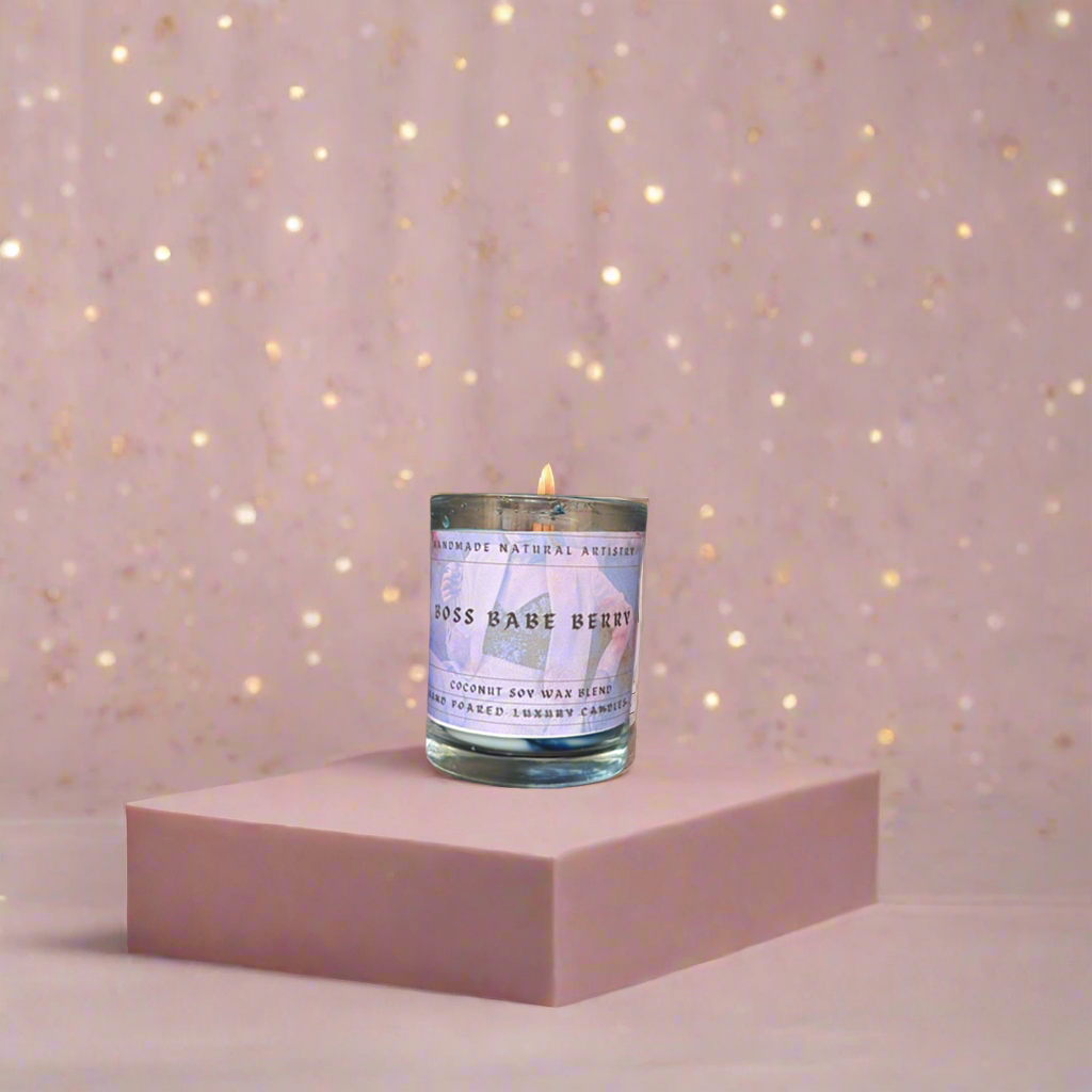 Boss Babe Berry 6 oz Craclking Wood Wick Candle