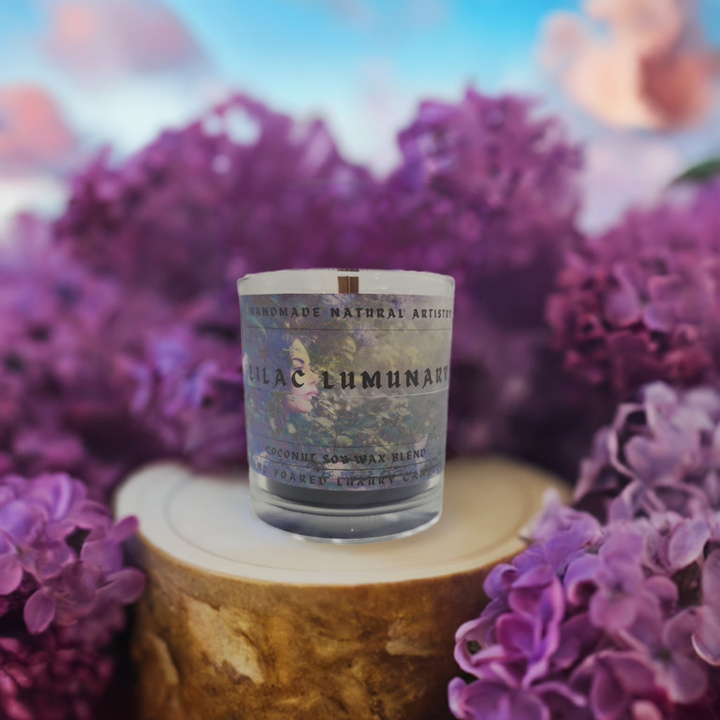 lilac scented candle 6 oz Lilac Luminary Candle - Dreamy Vibe Candle