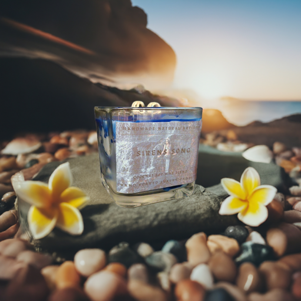 Candle super clean scent Sirens Song 11 oz Lux Cube Candle - Clean vibe