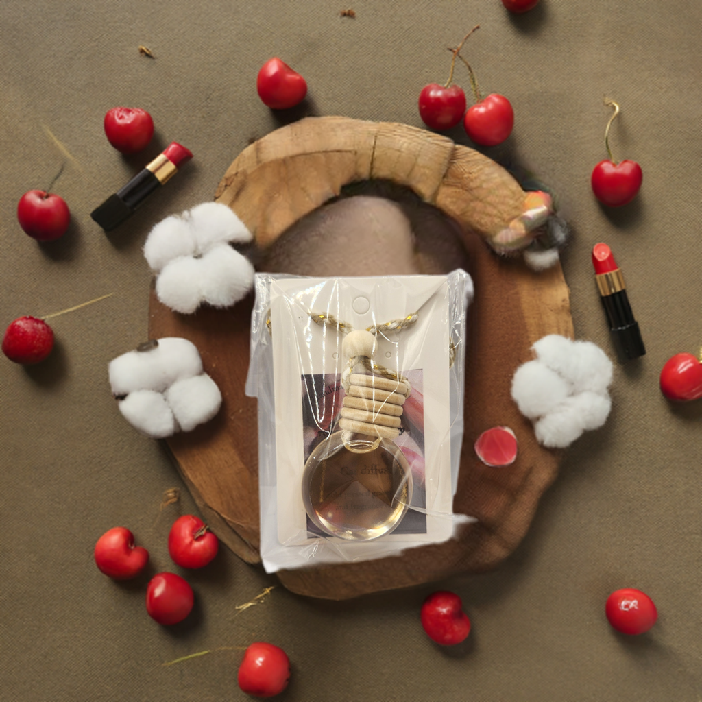 Rouge Rebel Cherry Car Diffuser | Bold Cherry Scent | HNA Candle Boutique