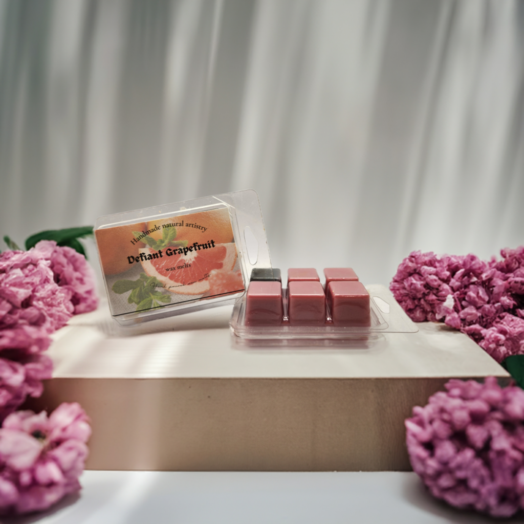 Defiant Grapefruit Wax Melt | 2.5 oz | Bright Citrus Scent | HNA Candle Boutique