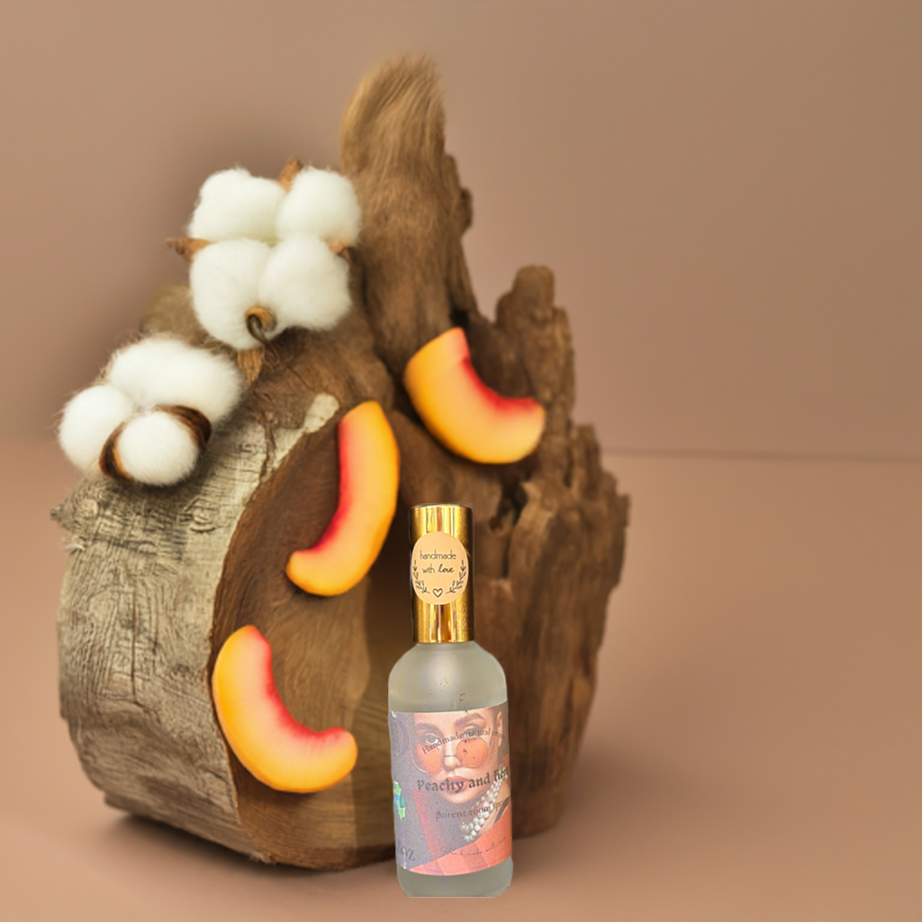 Peachy & Fierce Room Spray | 3.8 oz | Juicy Peach Home Fragrance | HNA Candle Boutique