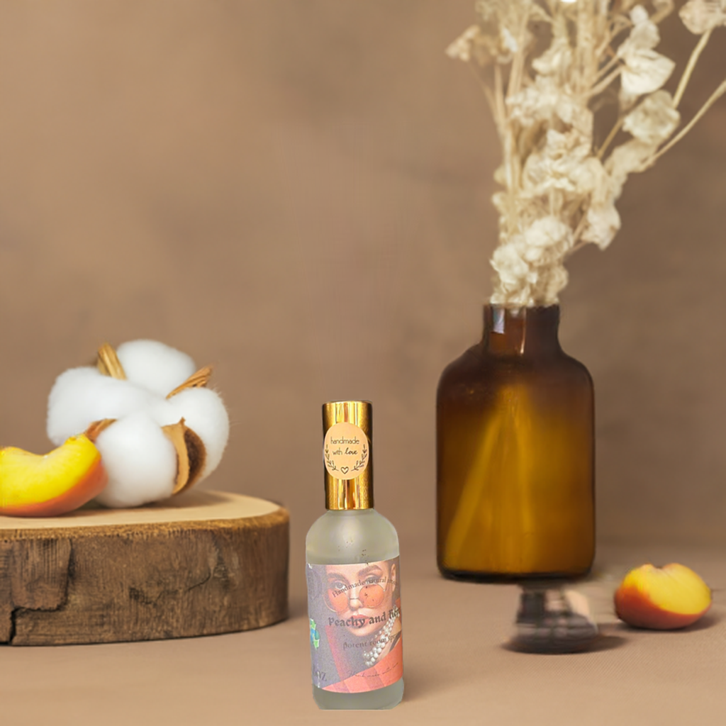 Peachy & Fierce Room Spray | 3.8 oz | Juicy Peach Home Fragrance | HNA Candle Boutique
