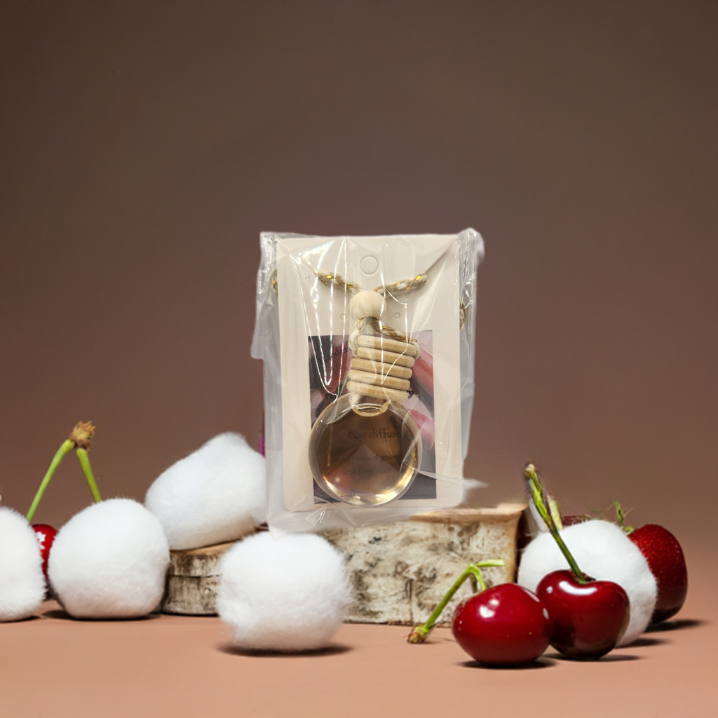 Rouge Rebel Cherry Car Diffuser | Bold Cherry Scent | HNA Candle Boutique