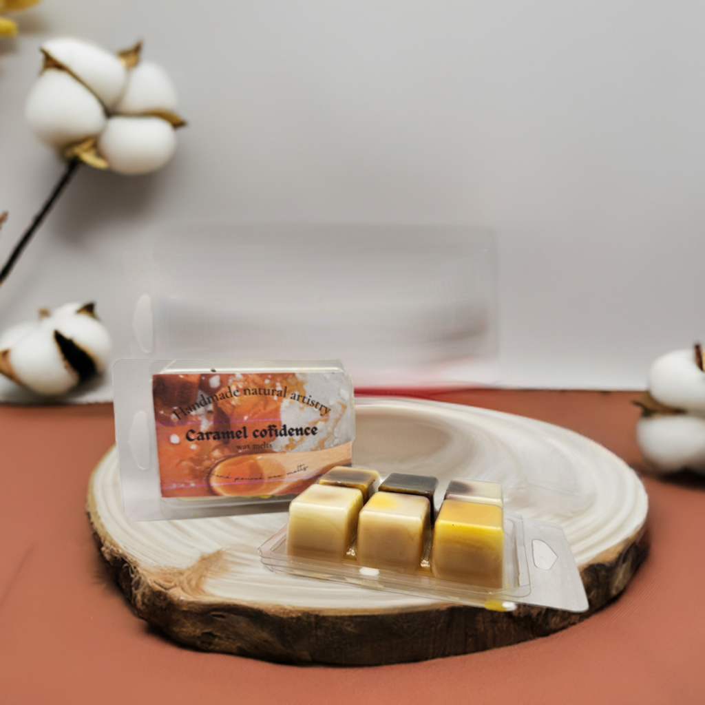 Caramel Confidence Wax Melt | 2.5 oz | Butterscotch & Bourbon Scent | HNA Candle Boutique