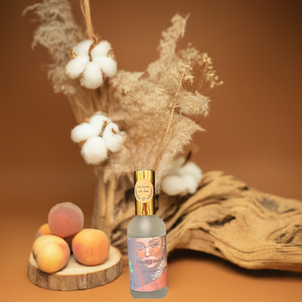 Peachy & Fierce Room Spray | 3.8 oz | Juicy Peach Home Fragrance | HNA Candle Boutique