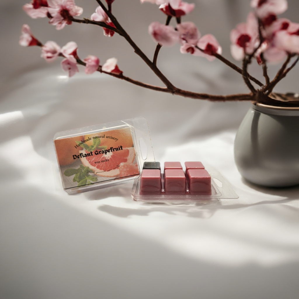 Defiant Grapefruit Wax Melt | 2.5 oz | Bright Citrus Scent | HNA Candle Boutique