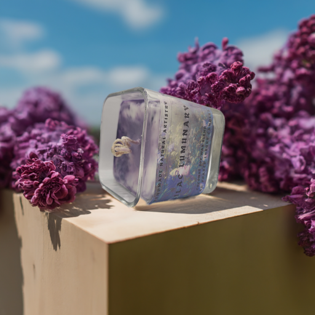 Lilac Scented Candle - Aromatherapy Gift for Mom & Girlfriend