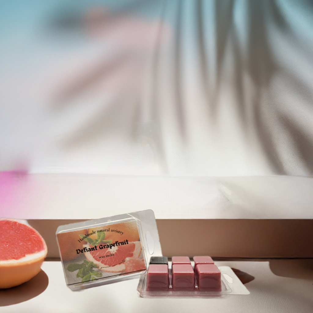 Defiant Grapefruit Wax Melt | 2.5 oz | Bright Citrus Scent | HNA Candle Boutique
