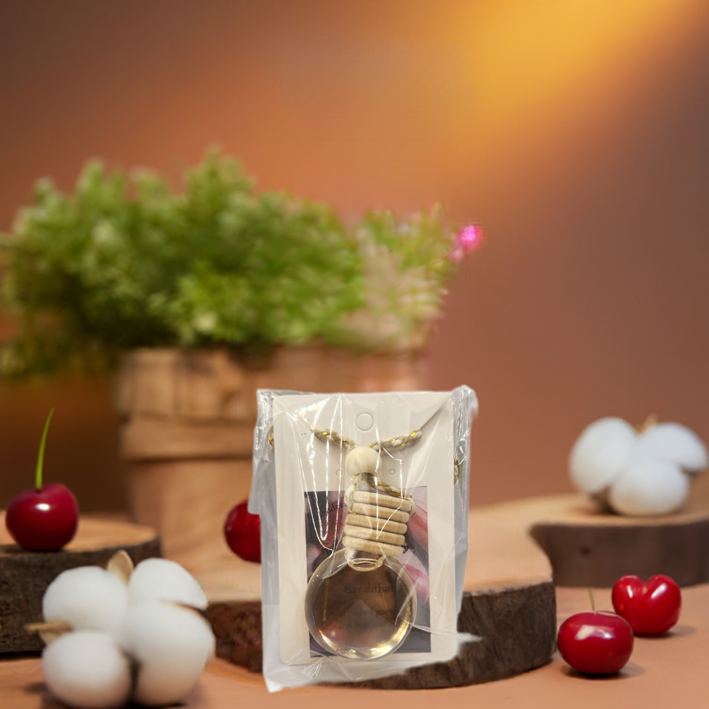 Rouge Rebel Cherry Car Diffuser | Bold Cherry Scent | HNA Candle Boutique
