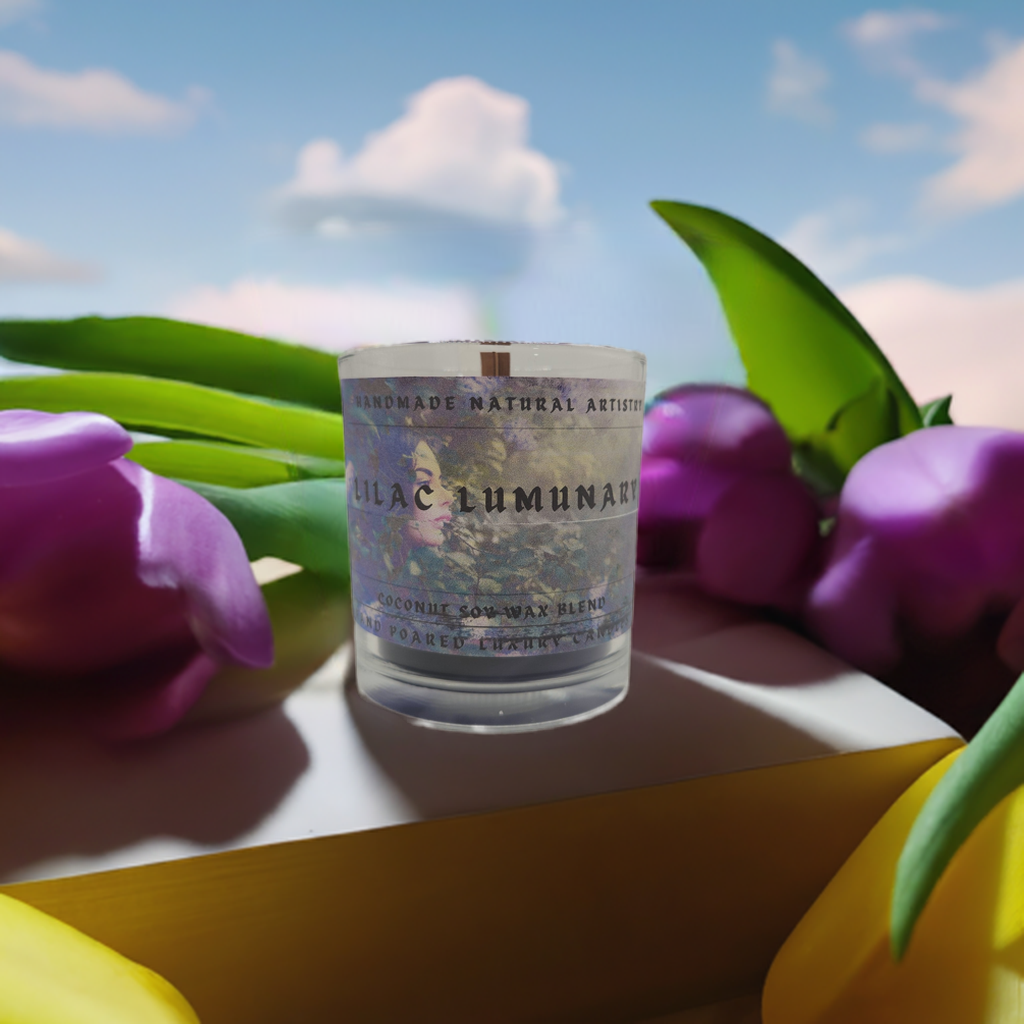 lilac scented candle 6 oz Lilac Luminary Candle - Dreamy Vibe Candle