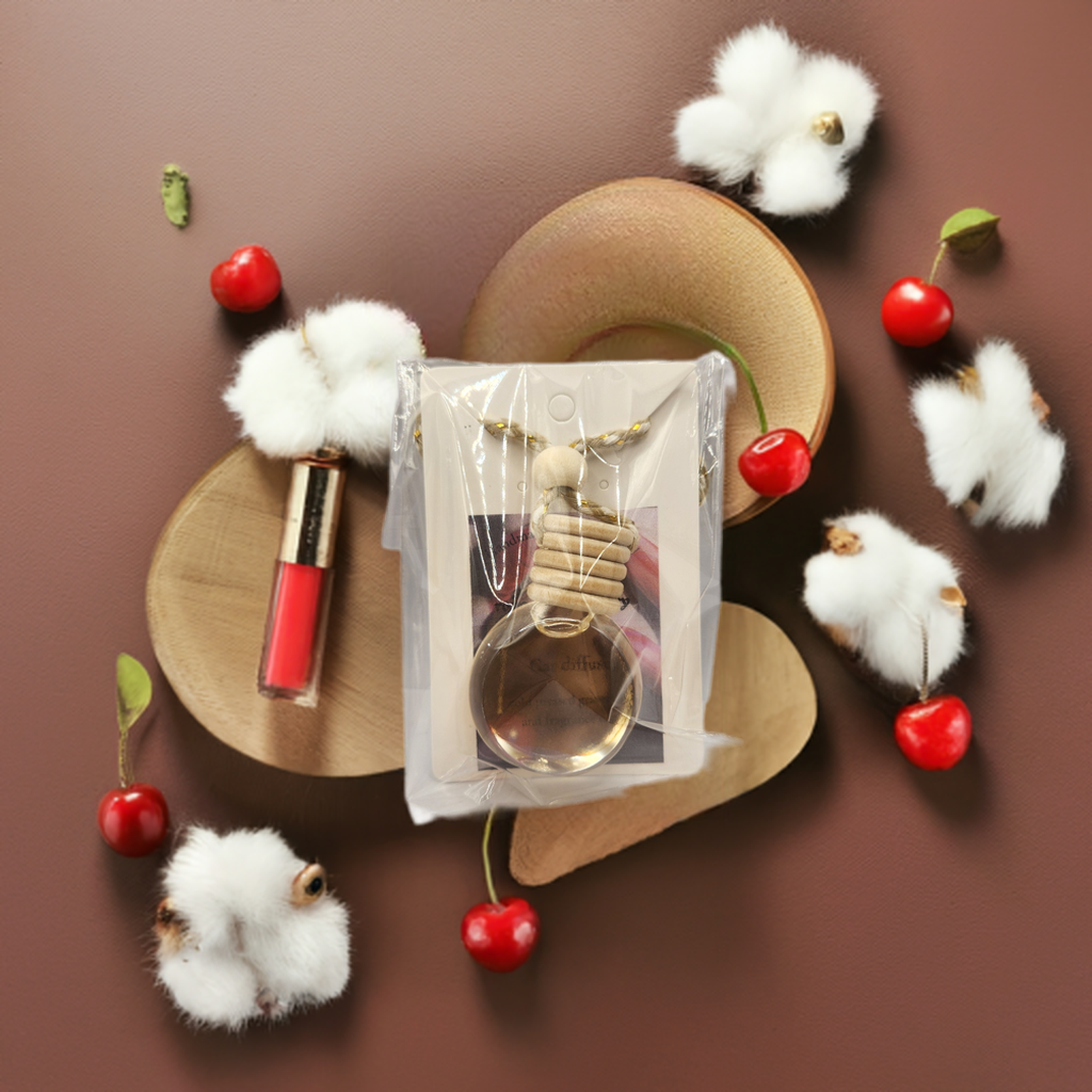 Rouge Rebel Cherry Car Diffuser | Bold Cherry Scent | HNA Candle Boutique