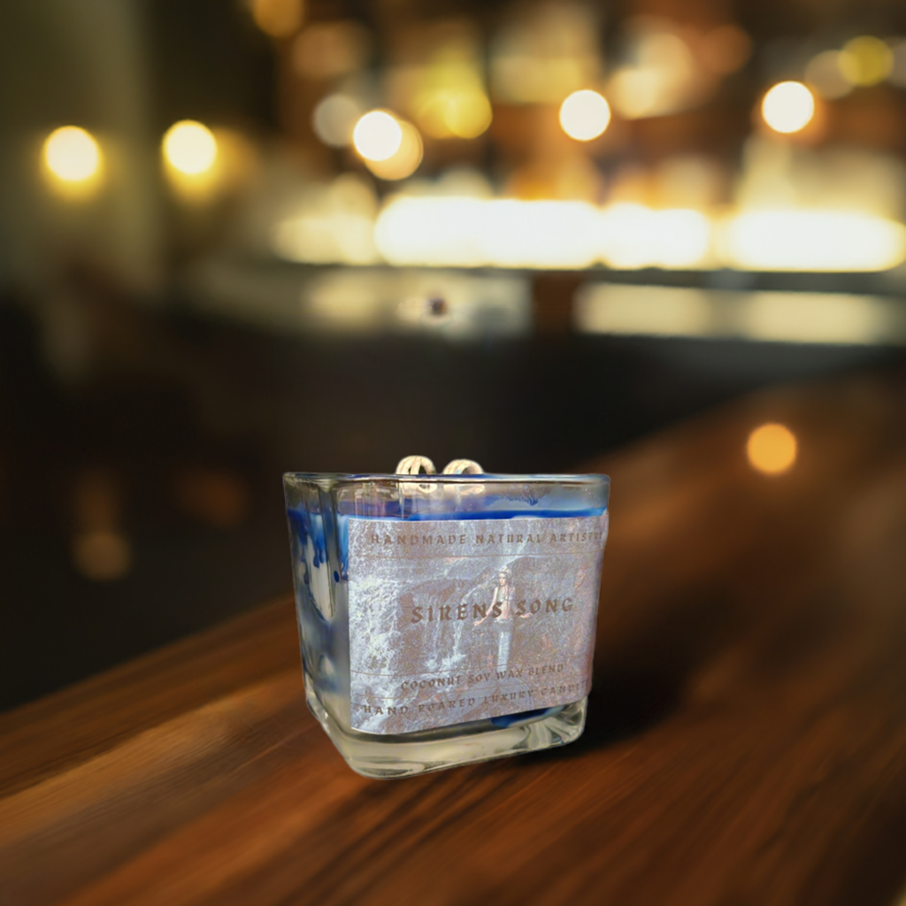Candle super clean scent Sirens Song 11 oz Lux Cube Candle - Clean vibe