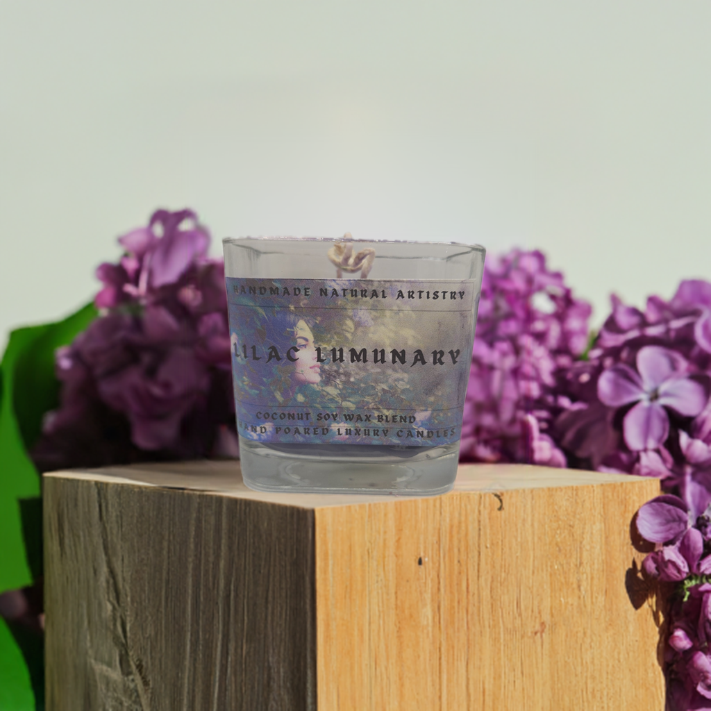 Lilac Scented Candle - Aromatherapy Gift for Mom & Girlfriend