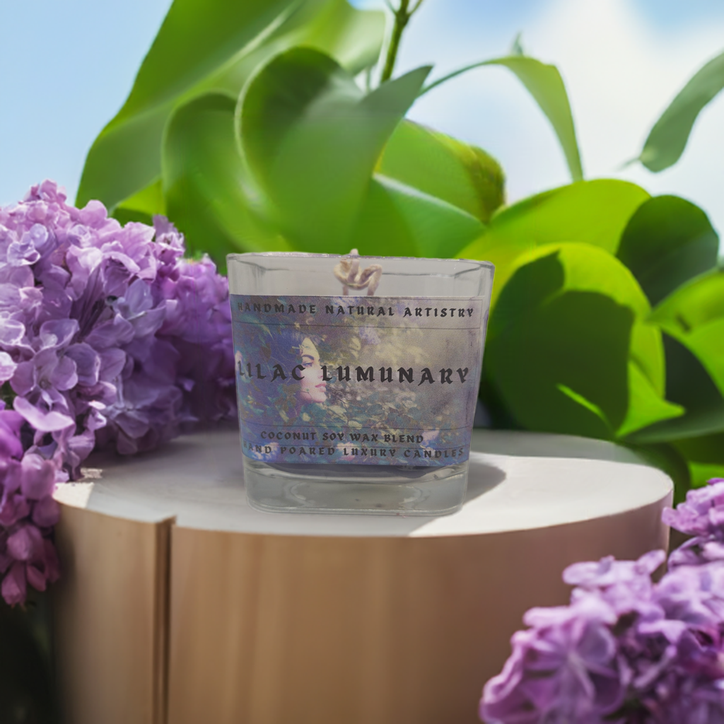 Lilac Scented Candle - Aromatherapy Gift for Mom & Girlfriend