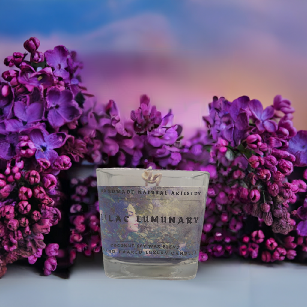 Lilac Scented Candle - Aromatherapy Gift for Mom & Girlfriend