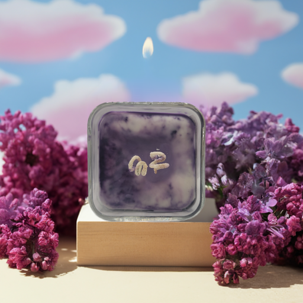 Lilac Scented Candle - Aromatherapy Gift for Mom & Girlfriend