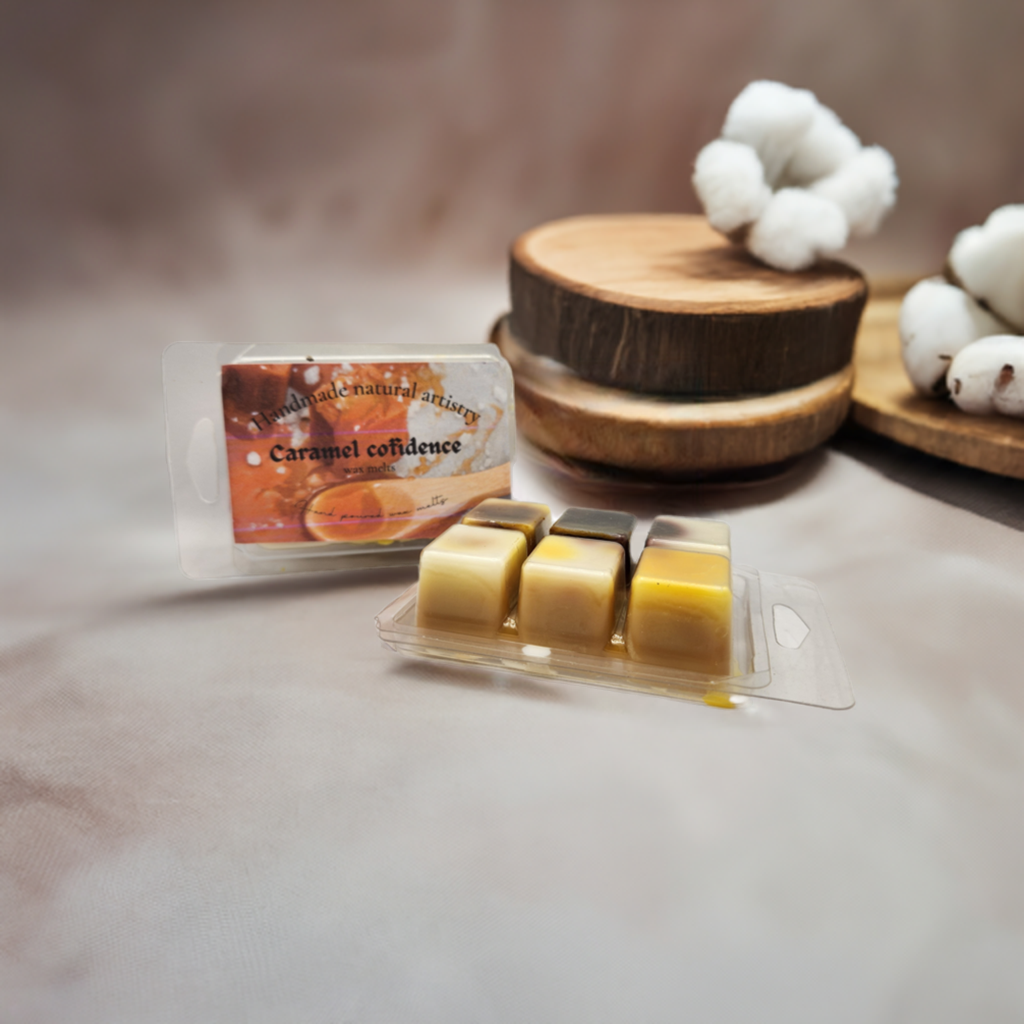 Caramel Confidence Wax Melt | 2.5 oz | Butterscotch & Bourbon Scent | HNA Candle Boutique