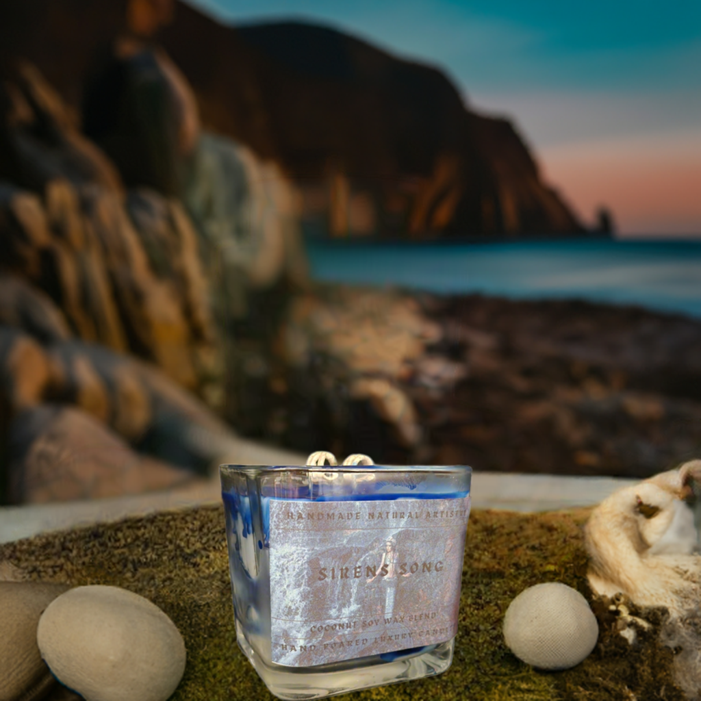Candle super clean scent Sirens Song 11 oz Lux Cube Candle - Clean vibe