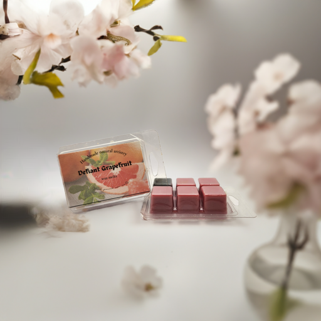 Defiant Grapefruit Wax Melt | 2.5 oz | Bright Citrus Scent | HNA Candle Boutique