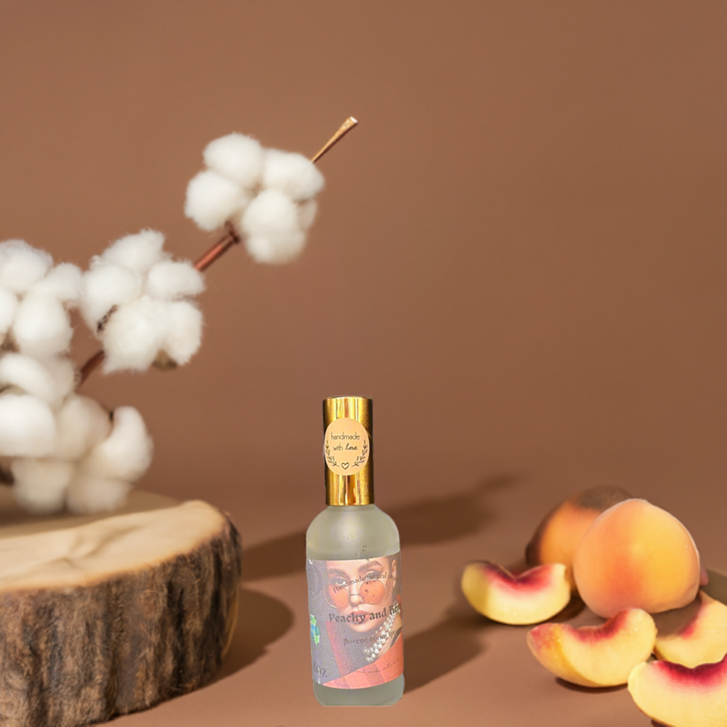 Peachy & Fierce Room Spray | 3.8 oz | Juicy Peach Home Fragrance | HNA Candle Boutique
