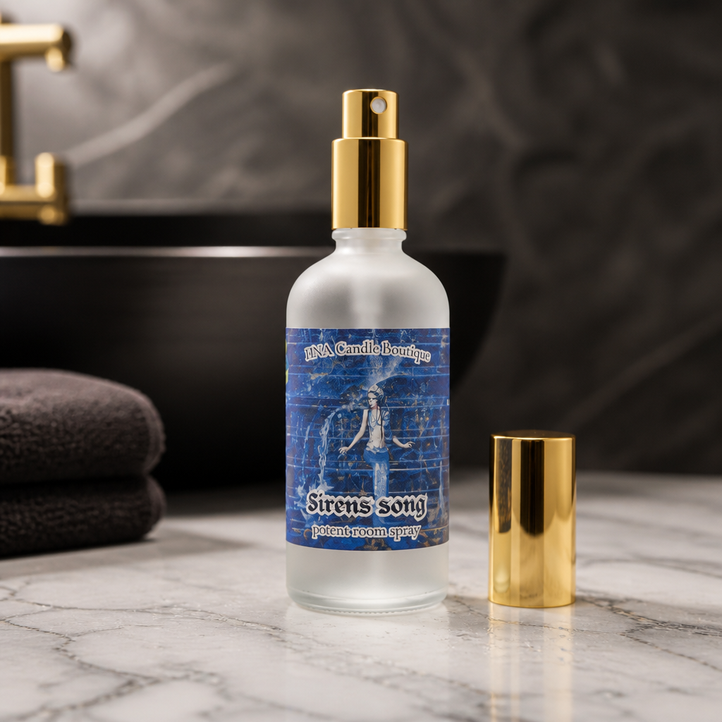 Siren's Song Room Spray | 3.8 oz | Clean Aquatic Home Fragrance | HNA Candle Boutique