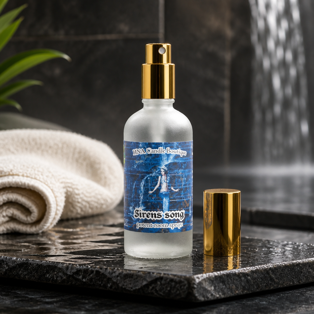 Siren's Song Room Spray | 3.8 oz | Clean Aquatic Home Fragrance | HNA Candle Boutique