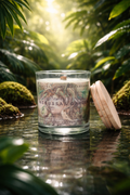Medussas Garden Wood Wick Candle | 6 oz | Earthy Redwood & Moss Scent | HNA Candle Boutique