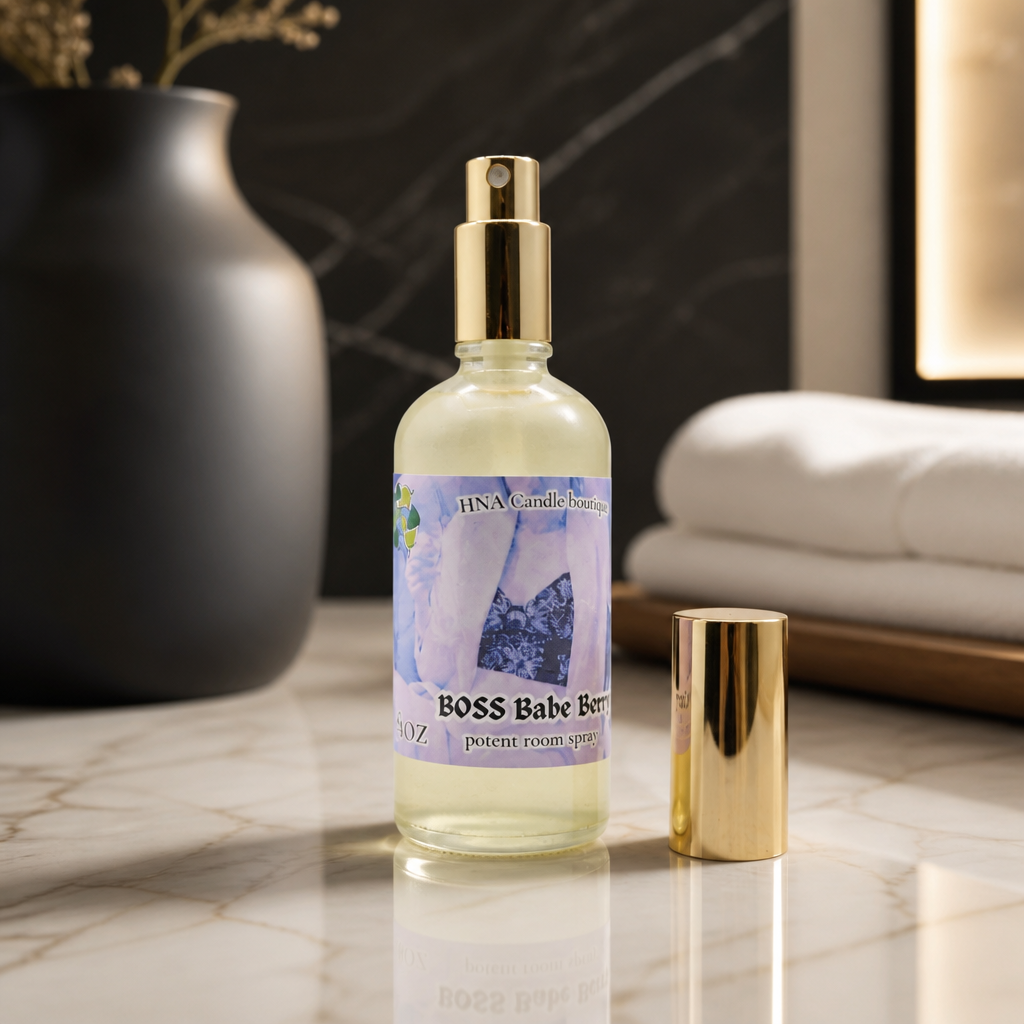 Boss Babe Berry Room Spray | 3.8 oz | Blueberry Cheesecake Home Fragrance | HNA Candle Boutique
